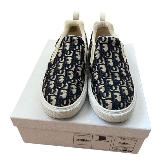 CD SOLAR SLIP-ON NAVY JACQUARD